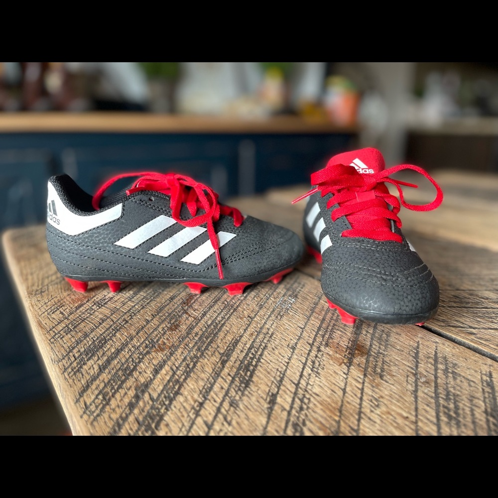Adidas kids leather soccer cleats